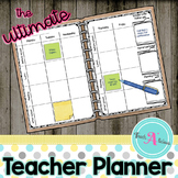 Editable Teacher Planner | in B&W