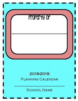 Preview of Teacher Planner 2018-2019