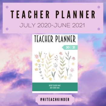 Preview of Teacher Planner 2020 - 2021