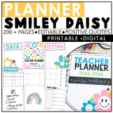 Teacher Planner 2023-2024 - Smiley Daisy - Editable