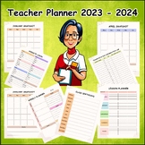 Teacher Planner 2023 - 2024  Digital Editable Planner