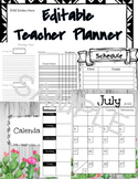 Teacher Planner (2023-2024 School Year) Cactus Shiplap Theme