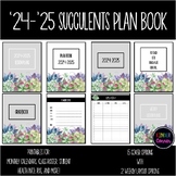 Teacher Planner 2024-2025 – Succulent Cactus Theme