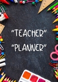 Teacher Planner 2024 School Stationery Style