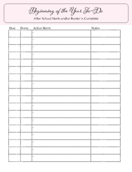 Teacher Planner - 30 pages to organize your year - printable and reusable!