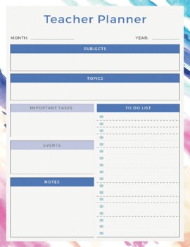 Teacher Planner by fayal tech | Teachers Pay Teachers