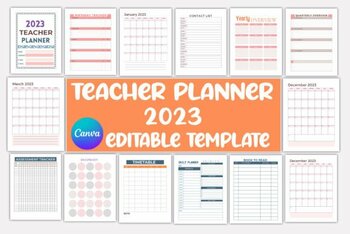 Preview of Teacher Planner