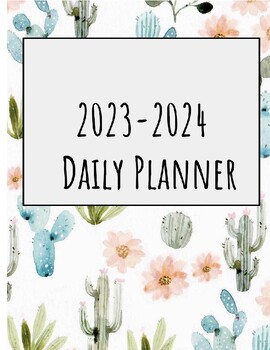 Preview of Cacti & Suculent Teacher Planner (Ag/FFA)