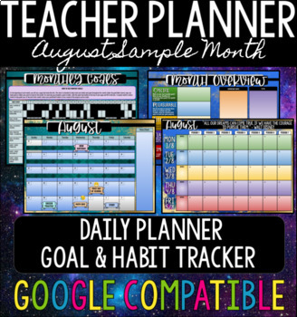 Preview of Teacher Planner - August Sample Month