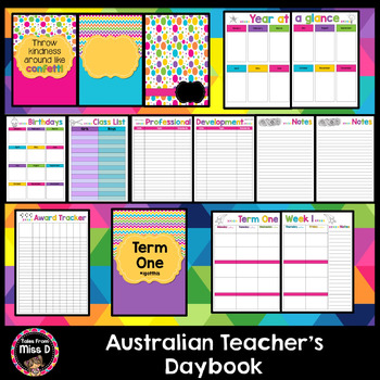 Preview of Teacher Planner Australia Editable