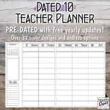 Teacher Planner / Organization Binder: Dated 10