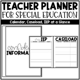 Teacher Planner / Binder | Special Education, IEP, Data Tr