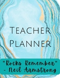 Teacher Planner - Blue Geodes