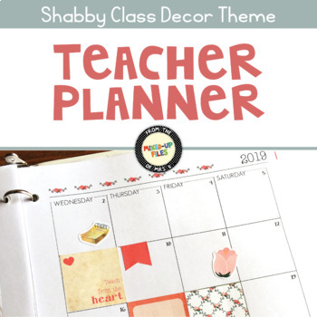 Preview of Teacher Planner Calm Colors Style