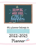 Teacher Planner, Chalk Theme Planner, Lesson Plans