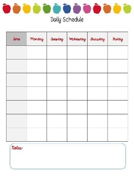 Teacher Planner: An Apple for the Teacher by PreK Partner | TpT