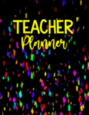 Teacher Planner Confetti Theme
