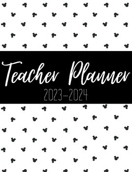 Preview of Teacher Planner Disney Themed