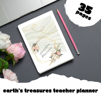 Preview of Printable Teacher Planner - Earth's Treasures Theme