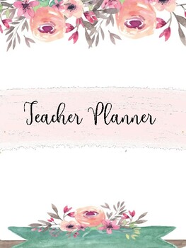 Preview of Teacher Planner - Edit  And PRINTABLE Undated