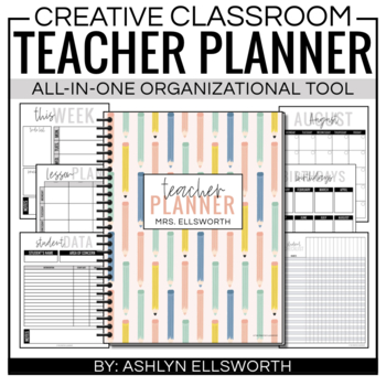 Preview of Teacher Planner - Editable Calendar & Forms 