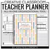 Teacher Planner - Editable Calendar & Forms 