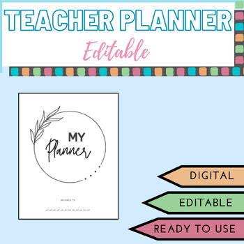 Preview of Teacher Planner: Editable: Social Emotional Monthly Check ins