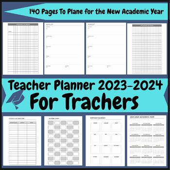 Preview of Teacher Planner For The Academic Year 2023-2024 for Teachers