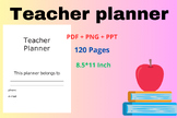 Teacher Planner : Lesson Planner Books for Teachers.