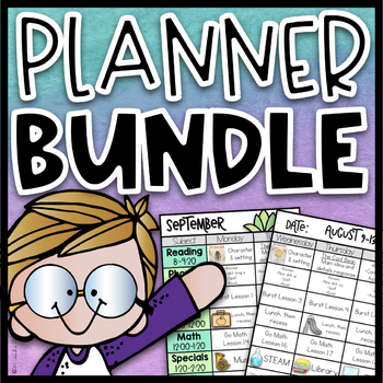 Preview of Teacher Planner | Lesson Planner | Lesson Plan and Planner Bundle