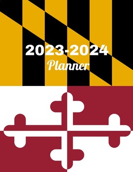 Preview of Teacher Planner Maryland