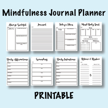 Teacher Planner - Mindfulness Journal - Teacher Journal - Gratitude Journal