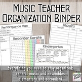 Ultimate Music Teacher Organization Binder Bundle
