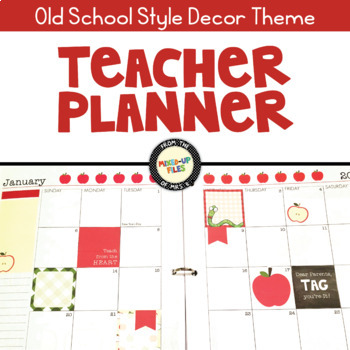Preview of Teacher Planner Old School Style