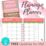 Ultimate EDITABLE Teacher Planner & Organizer - Flamingo