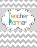 Teacher Planner / Organizer (blue, pink, peach, lime, teal theme)