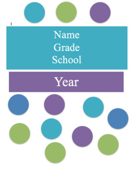 Preview of Teacher Planner & Calendar -Polka dot purple, blue etc. fully editable