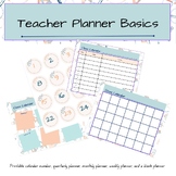 Teacher Planner: Quarterly, Monthly, and Weekly planner wi