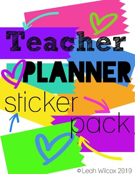 Teacher Planner Stickers by Leah Wilcox