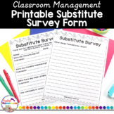 Teacher Planner - Substitute Survey Form