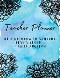 Teacher Planner - Succulents in Watercolor