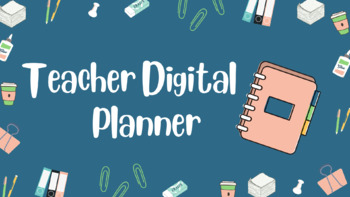 Preview of Teacher Planner Template