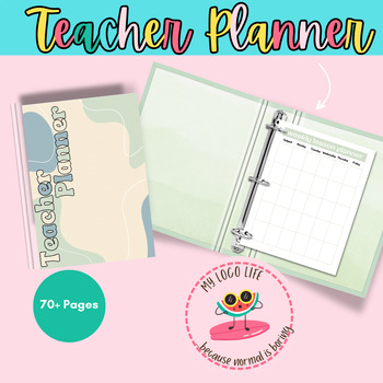 Preview of Teacher Planner | Undated| Pastel Camo Teacher Planner | Lesson Plans