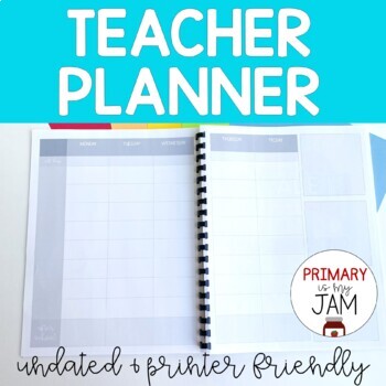 Teacher Planner Undated and Black and White by Primary is my JAM