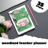 Printable Teacher Planner - Woodland Theme