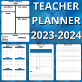 Teacher Planner and School Calendar  2023-2024