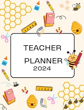 Preview of Teacher Planner_Bee Positive_2024