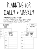 Teacher Planning Pages for Daily and Weekly | Rae Dunn Inspired