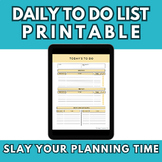 Teacher Planning and Productivity | Daily Prioritized To Do List