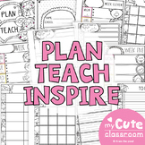 Plan Teach & Organize - Teacher Planning Pages